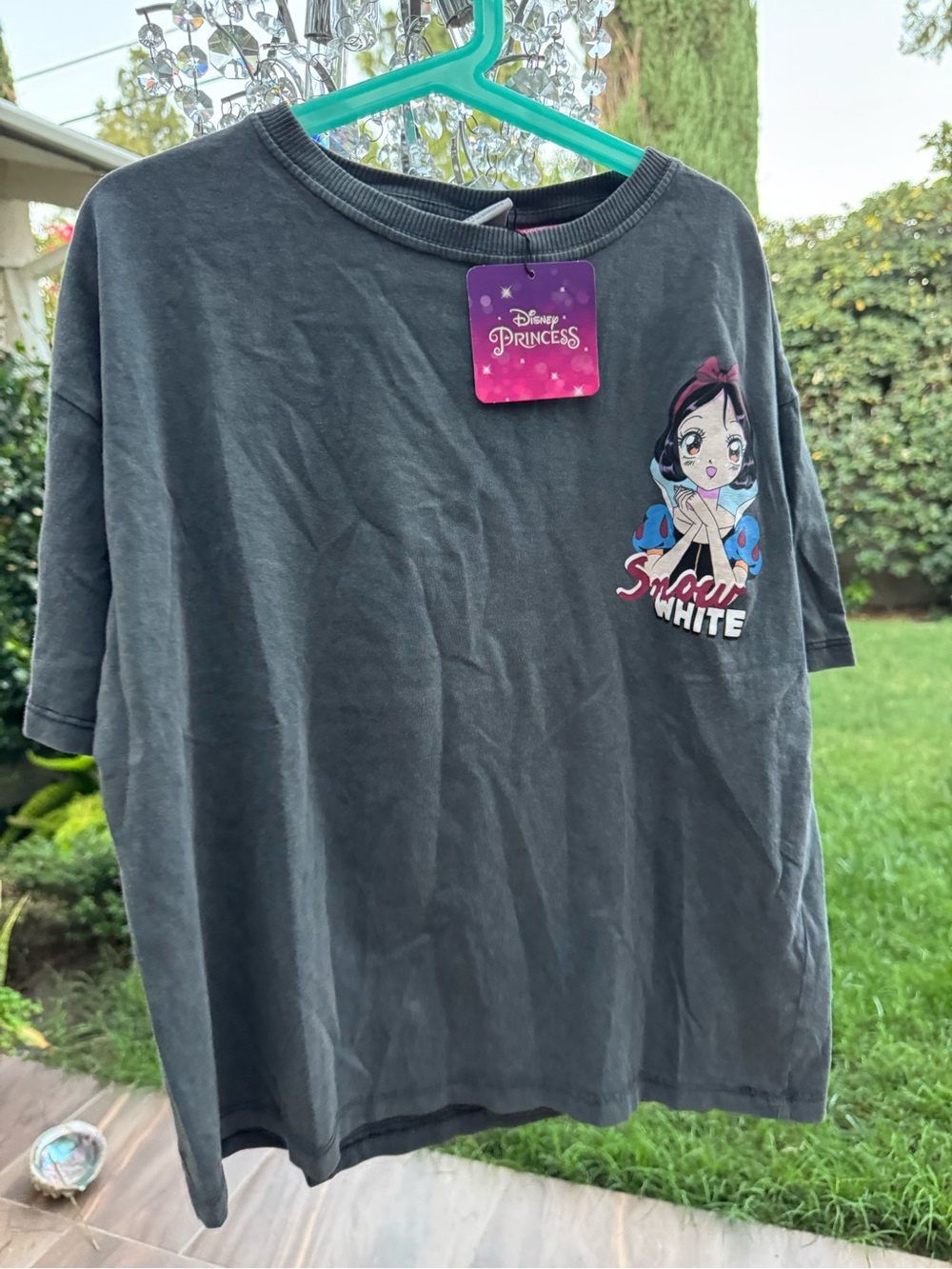 Disney Black Snow White Graphic Tee for Kids